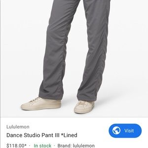 Lululemon studio pants (grey)